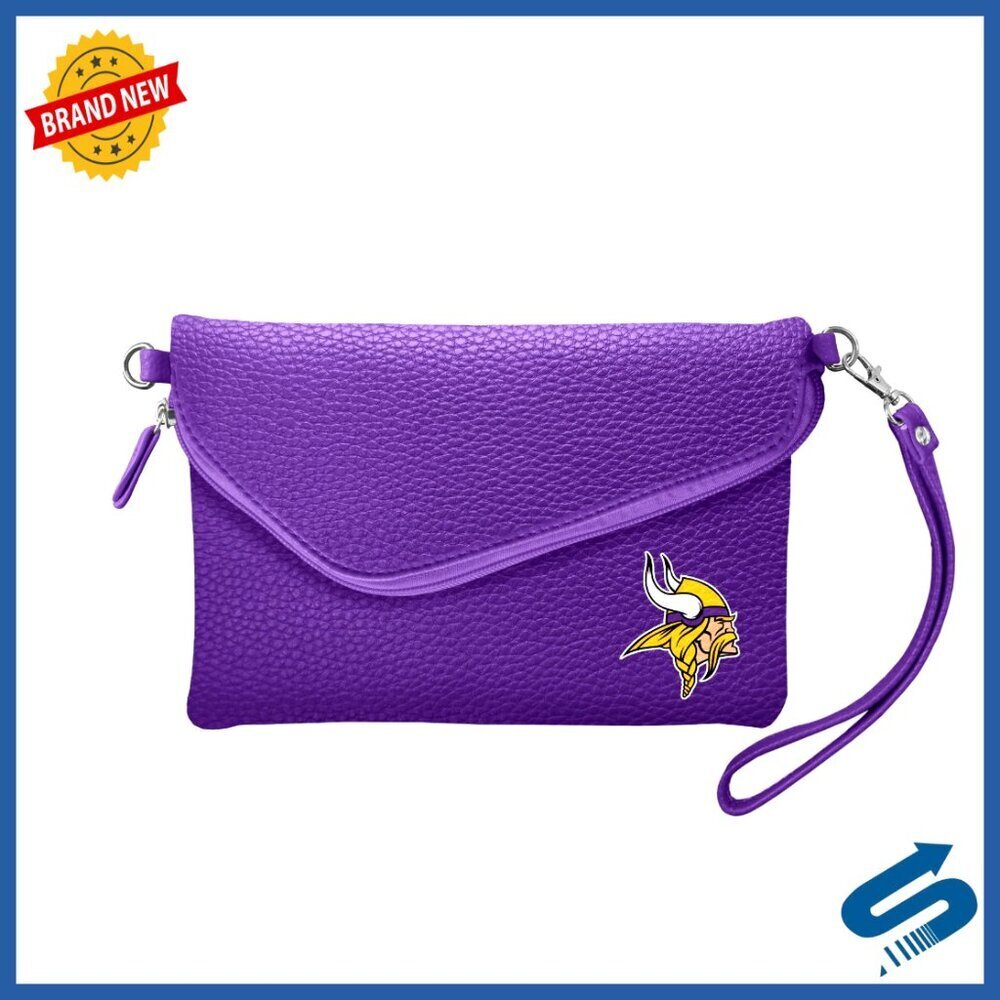 Pebble Fold Over Purse Officially Licensed NFL Game-Day Style Trendy